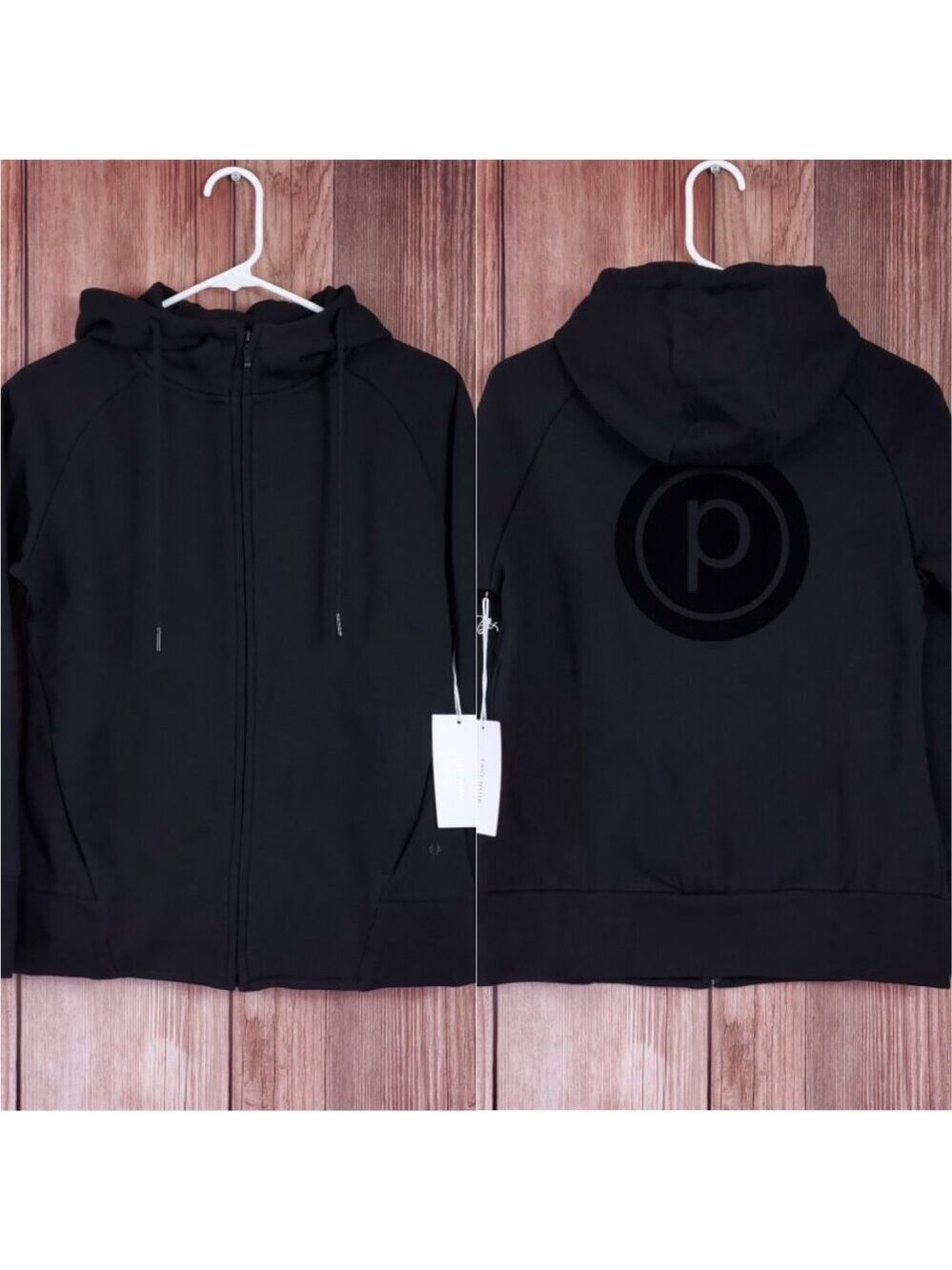 Tavi Noir Pure Barre Zip Front Hoodie Womens Size XS Black